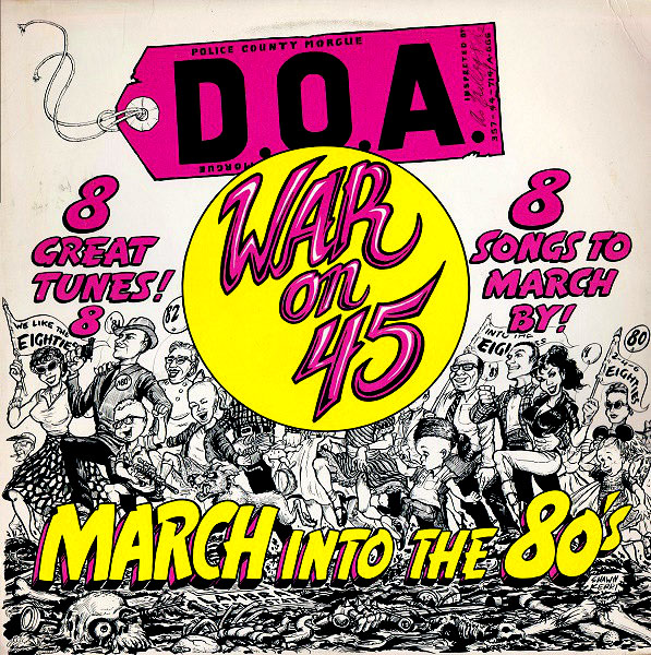 DOA "War On 45" LP (Sudden Death) Import - Click Image to Close